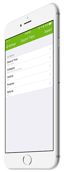 TripTagger Vehicle Mileage Log Export 